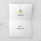 回復の向感じ上Hello Greeting Card カード (内部)