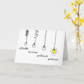 回復の向感じ上Hello Greeting Card カード (黄色い花)