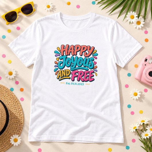 回復の喜びと自由 - 開始日 Tシャツ
