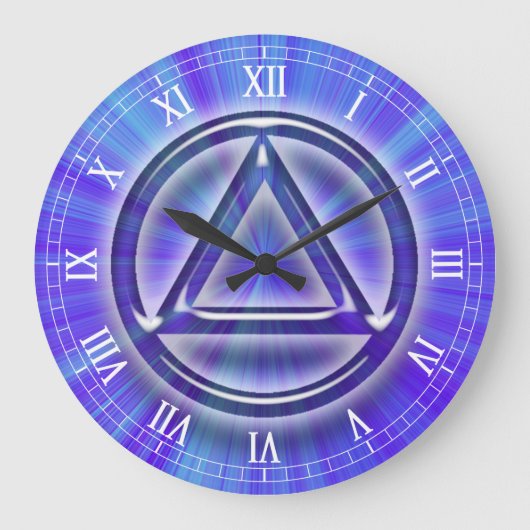 回復の汚れ地味な時計 ラージ壁時計 (正面)