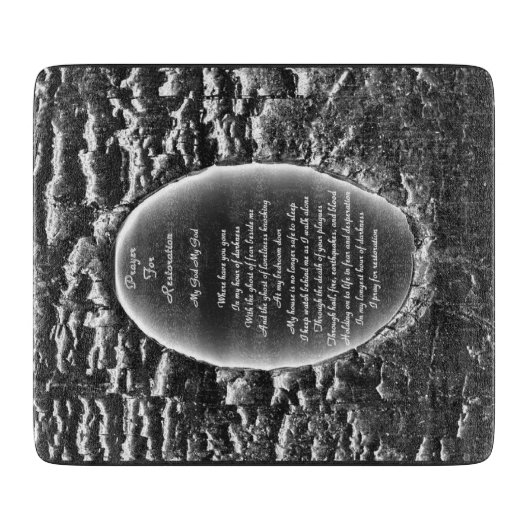 回復の祈り カッティングボード (正面)