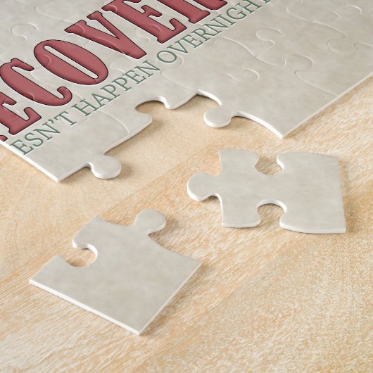 回復は夜通し起こりません(回復引用文) ジグソーパズル (側面)