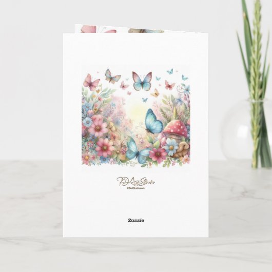 回復をお祈りするグリーティングカード サンキューカード (裏面)