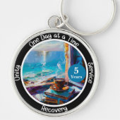 回復カスタムギフトのマイルストーン – 海ビア キーホルダー (正面)