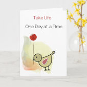 回復グリーティングカード カード (黄色い花)