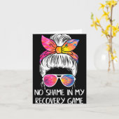 回復ゲームに恥ずかしさなんてない - sobriety AA NA アニ カード (黄色い花)