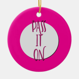 回復スローガンに載せる セラミックオーナメント