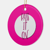 回復スローガンに載せる セラミックオーナメント (左)