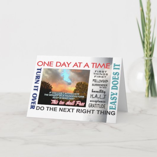 回復スローガンのaniversaryカード16rev カード (正面)