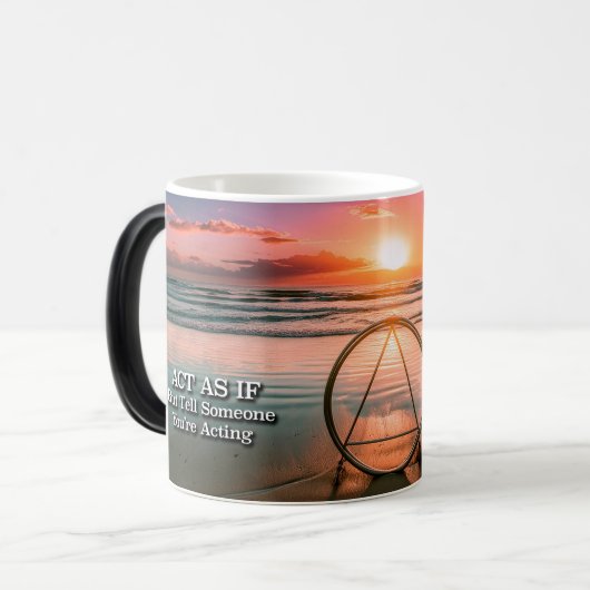 回復スローガンもしとして行動サンライズマグ モーフィングマグカップ (正面左)