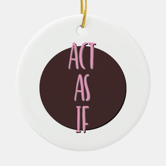 回復スローガンもしオーナメントとして機能する セラミックオーナメント (正面)