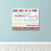 回復スローガン キャンバスプリント (インサイチュ (ウッドフロア))