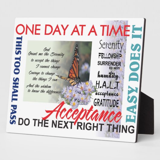 回復スローガン フォトプラーク (側面)