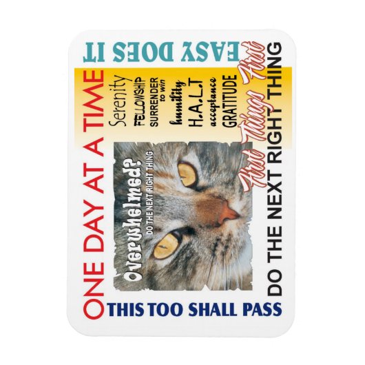 回復スローガン マグネット (縦)