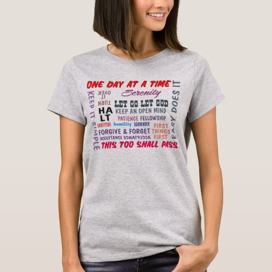 回復スローガンTシャツ Tシャツ (正面)