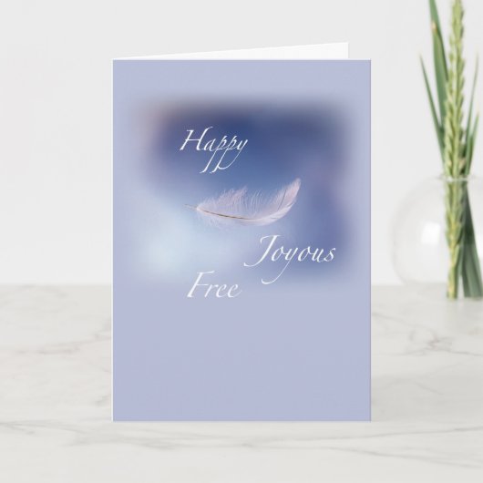 回復ハッピー喜び無料 カード (正面)