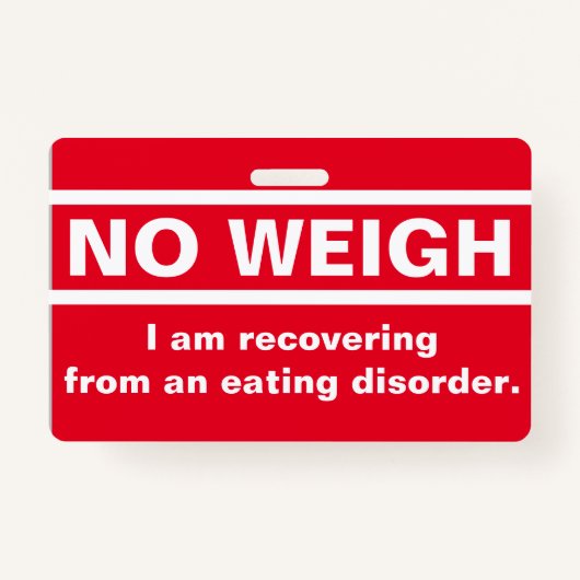 -回復バッジの重量を量らないで下さい バッジ (正面)