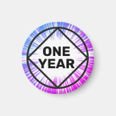 回復パーソナライズされたギフト任意の日月の色 マグネット (正面)