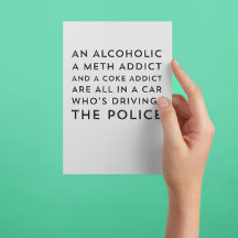 回復ユーモア皮肉12ステップグリーティングカード