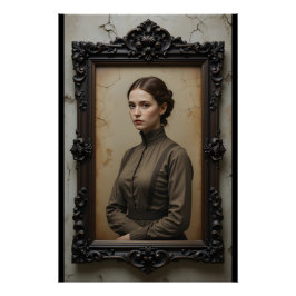 回復力のあるワーカーのポートレート ポスター