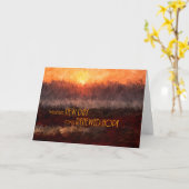 回復勇気付けられるの新しい絵画始まり カード (黄色い花)