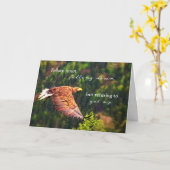 回復勇気付けられる、ワシの上昇 カード (黄色い花)