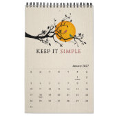 回復引用文、感動的なスローガン、12のステップ カレンダー (1月 2027)