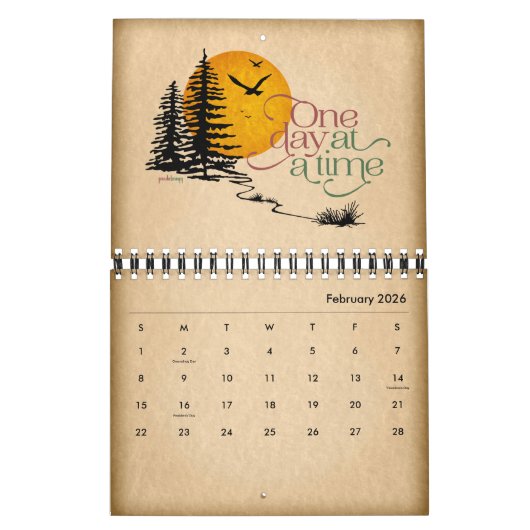 回復引用文、感動的なスローガン、12のステップ カレンダー (2月 2026)