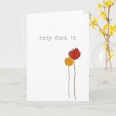 回復挨拶状 カード (黄色い花)