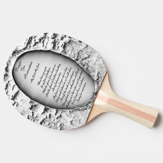 回復祈りの言葉 卓球ラケット (横)