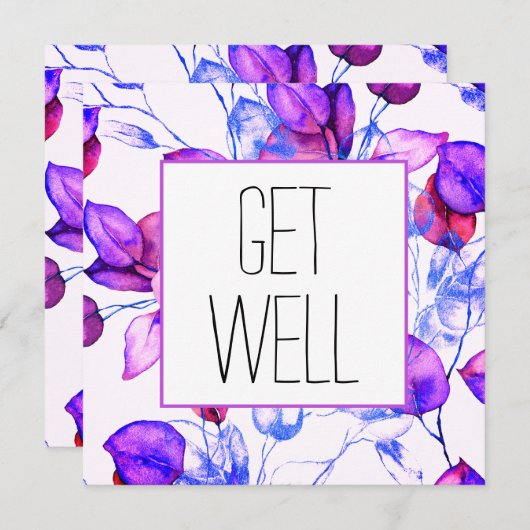 回復祝いのカード (正面/裏面)