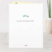 回復祝いカード : アメリカハゲワシ カード (裏面)