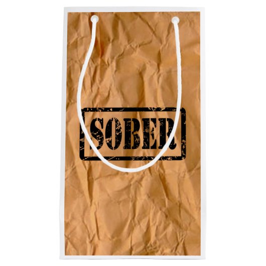 回復節酒の冷静なギフトバッグ スモールペーパーバッグ (正面)