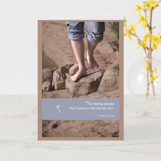 回復記念日の旅 カード (黄色い花)