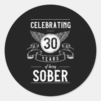 回復記念日30年ソバ ラウンドシール