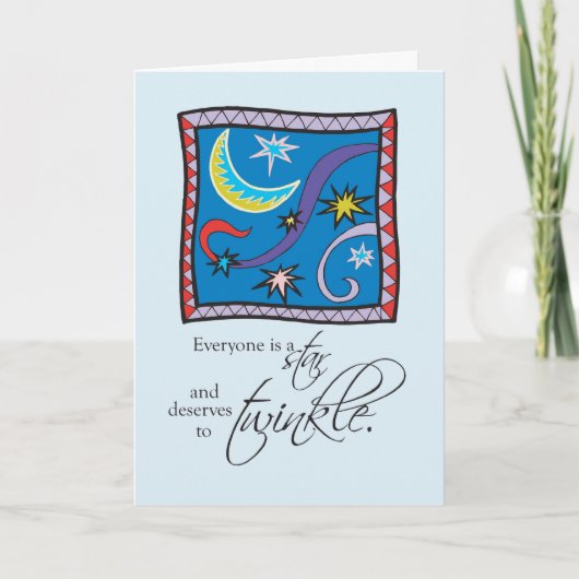 回復誕生日スタートゥインクル カード (正面)