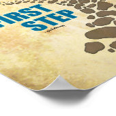 回復、最初のステップ（12ステップ、薬物なし） ポスター (角)