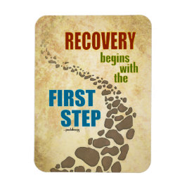 回復、最初のステップ（12ステップ、薬物なし） マグネット