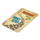 回復、最初のステップ（12ステップ、薬物なし） マグネット (左側)