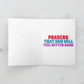 回復 祝福 メッセージ カード (内部)