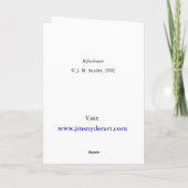 回復-空白のなメッセージカード カード (裏面)