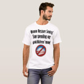 回復Sannity -停止出費 Tシャツ (正面フル)