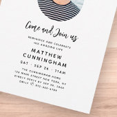 回想と祝記念写モダン真 招待状