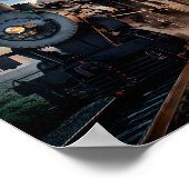 回想レール：ヴィンテージ列車ポスター ポスター (角)