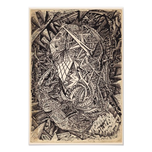 回折した（洞窟の住人） フォトプリント            (正面)