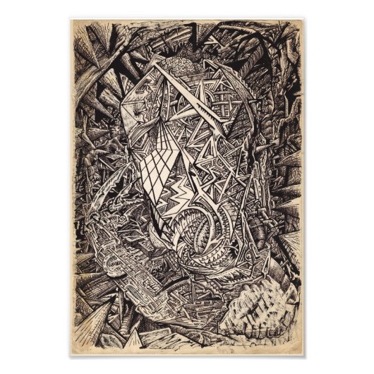 回折型(洞窟の住人)写真の拡大 フォトプリント (正面)