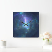 回折 スクエア壁時計 (ホーム)