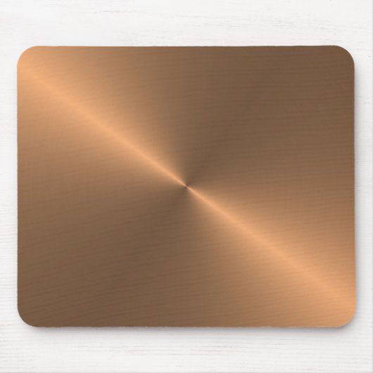 回状によってブラシをかけられる銅 マウスパッド (正面)