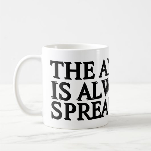 回答は常にスプレッドシート コーヒーマグカップ (左)