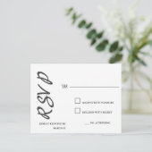 回答単純モダンミニマルシンプルリスト ポストカード (スタンド正面)